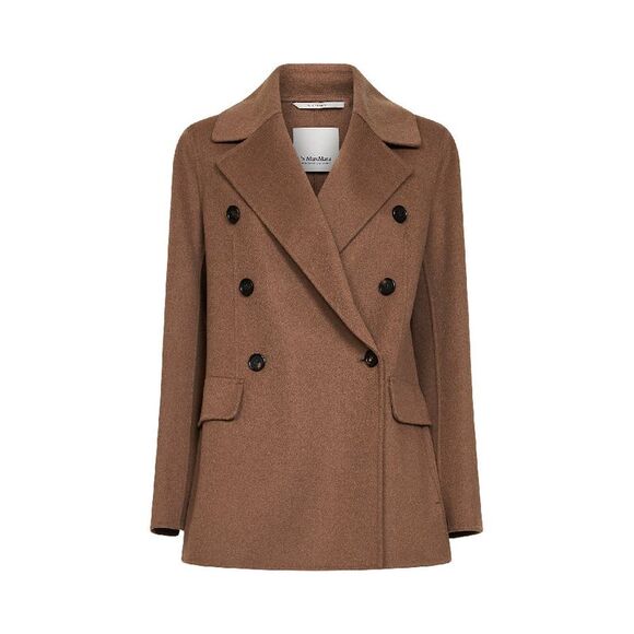 Max Mara S Women Camel Smmrita Double-Breasted Jacket